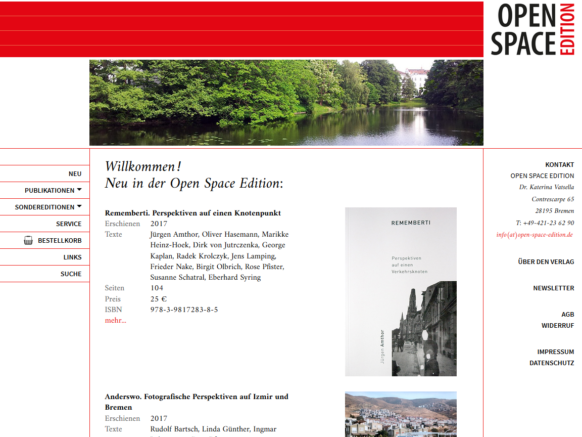 Website ‚Open Space Edition‘